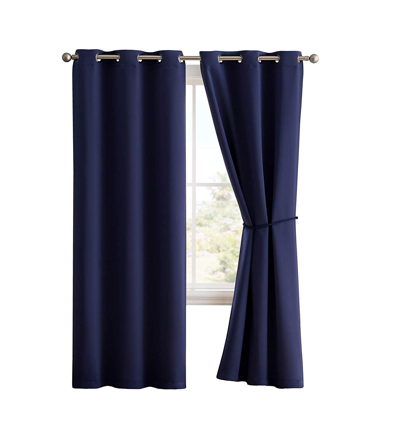 1 SINGLE PANEL GROMMET INSULATE 99% BLACKOUT WINDOW LINED CURTAIN SOLID GOLD 