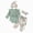 R001-Green, variant on NOLDARES Newborn Infant Baby Girl Fall Winter Clothes Outfits Ruffle Romper 3Pcs Pants Sets Toddler Girls Clothing Set(Pink,3-6 M)