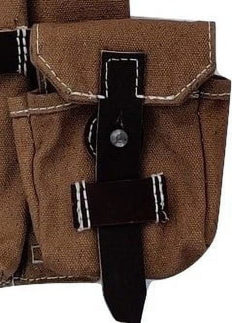 Warcraft Exports Beige Canvas MP40 Wehrmacht Magazine Pouch Set