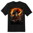 thumbnail image 2 of Plus Size Shirt for Women Black Tops for Women Short Sleeves Shirt for Women Skull (31) T Shirt Crewneck Shirt for Women 2XL, 2 of 5