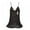 Black, variant on Xinhuaya Women Lingerie Nightdress Mini Nightgowns Deep-V Straps Skirts Silk Lace Sleepwear