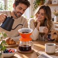 Silicone Pour Over Coffee Dripper with Stable Base, Food-Grade Hand ...