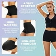 thumbnail image 3 of ZENFLEX 3 Pack Biker Shorts for Women – 3" High Waisted Tummy Control Workout Yoga Running Athletic Shorts, 3 of 5