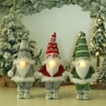 thumbnail image 3 of Cheer US Christmas Gnomes Plush with LED Lighting Beard, Handmade Swedish Tomte Santa Scandinavian Figurine Nordic Plush Elf Doll Gnome Ornaments Christmas Decorations Home Decor, 3 of 8