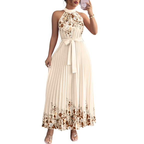 CIENVNSTG Women's Fashion A-Line Summer Dress Casual Flowy Dress for Everyday Wear