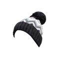 thumbnail image 1 of Qarigey Gorro de lana para mujer, gorro cálido decorativo, cómodo invierno, protección para los oídos, decoración de cabeza tejida, gorros Sombreros Negro Qarigey AP013286-04, 1 of 6