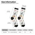 thumbnail image 2 of Disketp Cute Colorful Animal Unisex Crew Socks Lightweight Breathable Ventilation Ankle Socks, Mid-calf socks for Daily, 2 of 6