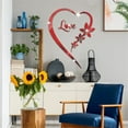 thumbnail image 5 of ABODELINE Heart Shape Mirror Wall Sticker, Self-Adhesive Love Heart Acrylic Mirror Wall Stickers Art Mural, DIY Walls Art Home Decor Heart Mirror Wall Decals for Living Room Bedroom Bathroom Office, 5 of 5
