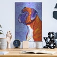 thumbnail image 6 of Luxe Metal Art 'Brindle Boxer Dog' by Rebecca Wang Art, Metal Wall Art, 12"x16", 6 of 9