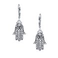 thumbnail image 2 of Bling Jewelry Womens Amulet Hamsa Hand Dangle Chandelier Earrings Leverback, 2 of 5