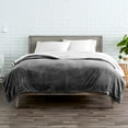 thumbnail image 2 of Bare Home Reversible Sherpa to Plush Bed Blanket (Twin/Twin XL, Gray), 2 of 4