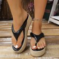 thumbnail image 7 of uublik Women Slippers for Home Breathable Fabric Soft Sole House Shoes Non Slip Beach Slippers, Black, 7 of 7