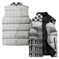 thumbnail image 2 of Chaleco de trabajo con estampado artístico de moda para hombre, ropa informal y cálida para hombre, chaquetas de invierno para hombre, chaleco cómodo y versátil resistente al viento frío, 2 of 5