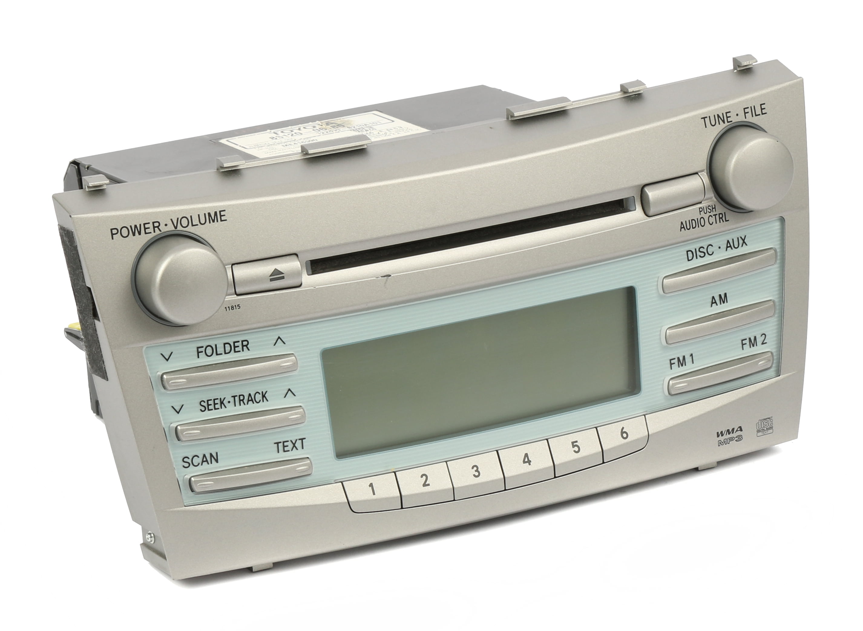 Restored 2007 Toyota Camry AM FM Radio CD MP3 Part Number 86120-06180 Face 11815 OEM (Refurbished)