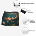 thumbnail image 6 of Bingfone Koi Pond Lilies Men's Underwear - Casual Stretch Boxer Briefs-Large, 6 of 7