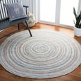 thumbnail image 2 of SAFAVIEH Cape Cod Linda Abstract Dots Polyester Area Rug, Grey/Pink, 3' x 3' Round, 2 of 4