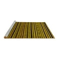 thumbnail image 2 of Ahgly Company Machine Washable Indoor Square Oriental Yellow Modern Area Rugs, 6' Square, 2 of 4