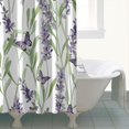 thumbnail image 4 of Modern Roses Shower Curtain - Contemporary Floral Pattern, Clean Lines, 72x72 Inches, 4 of 5