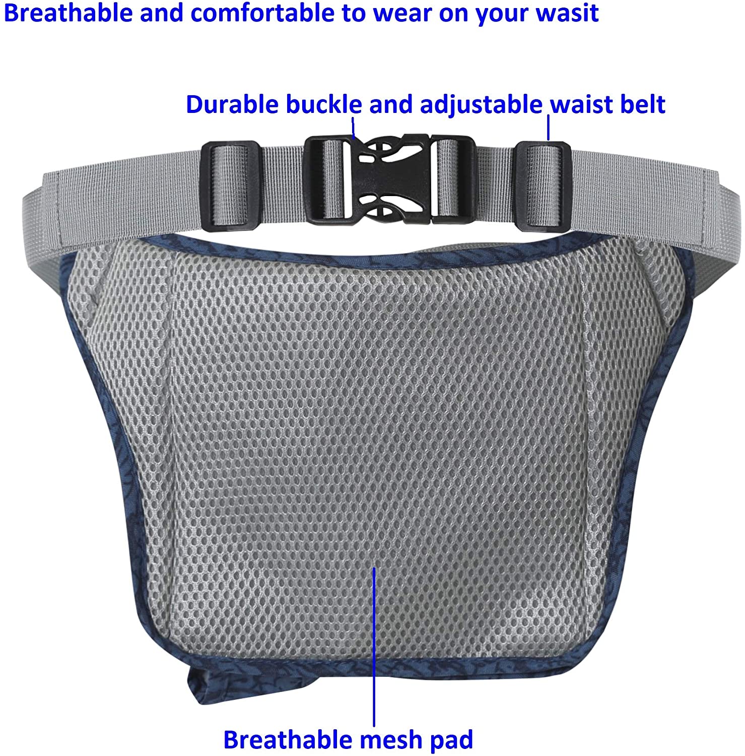 Running Belt Sport Waist Pack with Water Bottle Holder Hydration Belt ...