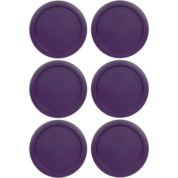 Tapa de contenedor MRX Solutions de 5 pulgadas, violeta, para Pyrex 7200 PC, paquete de 6