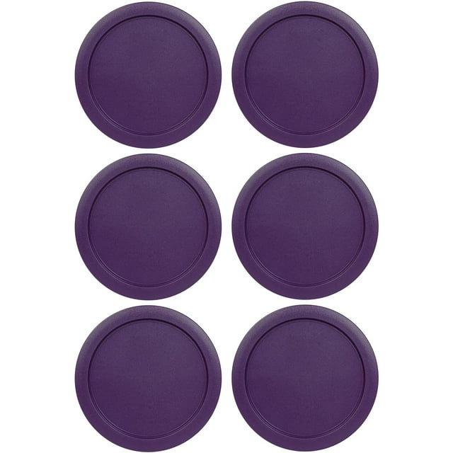 Tapa de contenedor MRX Solutions de 5 pulgadas, violeta, para Pyrex 7200 PC, paquete de 6