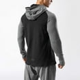 thumbnail image 4 of CYiJun Mens Athletic Hoodies Long Sleeve Fishing Shirts for Men UPF 50+ SPF UV Sun Protection Shirts Rash Guards,Gray M, 4 of 5