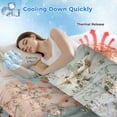thumbnail image 3 of Elegant Spring Floral Cooling Blanket,Lightweight Breathable Summer Throw Blanket with Double Sided Cold Effect,Summer Botanical Plaid Farmhouse Picnic Blankets Bed Sheet for Hot Sleepers 50"x60", 3 of 8