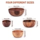 thumbnail image 1 of Natural Handmade Solid Wooden Bowl, Round Dining Room Bowl 13x6cm, 1 of 5