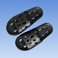 thumbnail image 4 of ZACPNCV Men's Large Hole EVA Shower Slippers Quick Dry Non Slip Anti Odor Bathroom Sandals Comfort Summer, 4 of 8