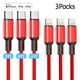 thumbnail image 1 of Cshidworld [Certificado por Apple MFi] USB C a Lightning Cable, Paquete de 3 3/6/6 Pies, Cable de Nylon Trenzado Tipo C Rápido Charger, Compatible con iPhone 13 13 Pro Max 12 12 Pro Max 11 XS iPad Ai, 1 of 7
