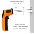 thumbnail image 3 of YXwin Infrared Thermometers Non-Contact Digital Laser Temperature Measurement Gun -58℉～716℉(-50℃～380℃) Battery Powered for Cooking Electrical Automotive Maintenance (Yellow), 3 of 6