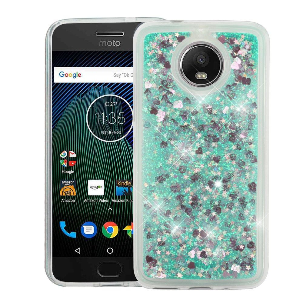 Motorola Moto G6 Plus Case, by Insten Quicksand Glitter