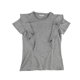 thumbnail image 1 of bar III Camiseta básica con volantes para mujer, gris, mediana, 1 of 2