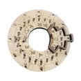 thumbnail image 4 of Runquan Wooden Wheel Compact Round for Musical Beginners Musician Songwriters, 4 of 8