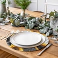 thumbnail image 2 of Sunflower Cows Round 15 Inch Placemats Set of 8, Farmhouse Floral Watercolor Botanical Plaid HeatResistant Non Slip Place Mats for Dining Table, Wipeable Braided Kitchen Table Mats for Housewarming, 2 of 9