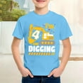 thumbnail image 2 of shoper Car Tees, Boys Shirts Size 8 Vehicle Print Crew Neck Short Sleeve Soft Summer Tops Back to School T-Shirts Toddler To Big Kid Light Blue 160, 2 of 5