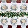thumbnail image 7 of Ryvnso Christmas Deers with Santa Round Plate Mats Dining Table Placemat Set of 4 for Holiday Decoration, 7 of 7