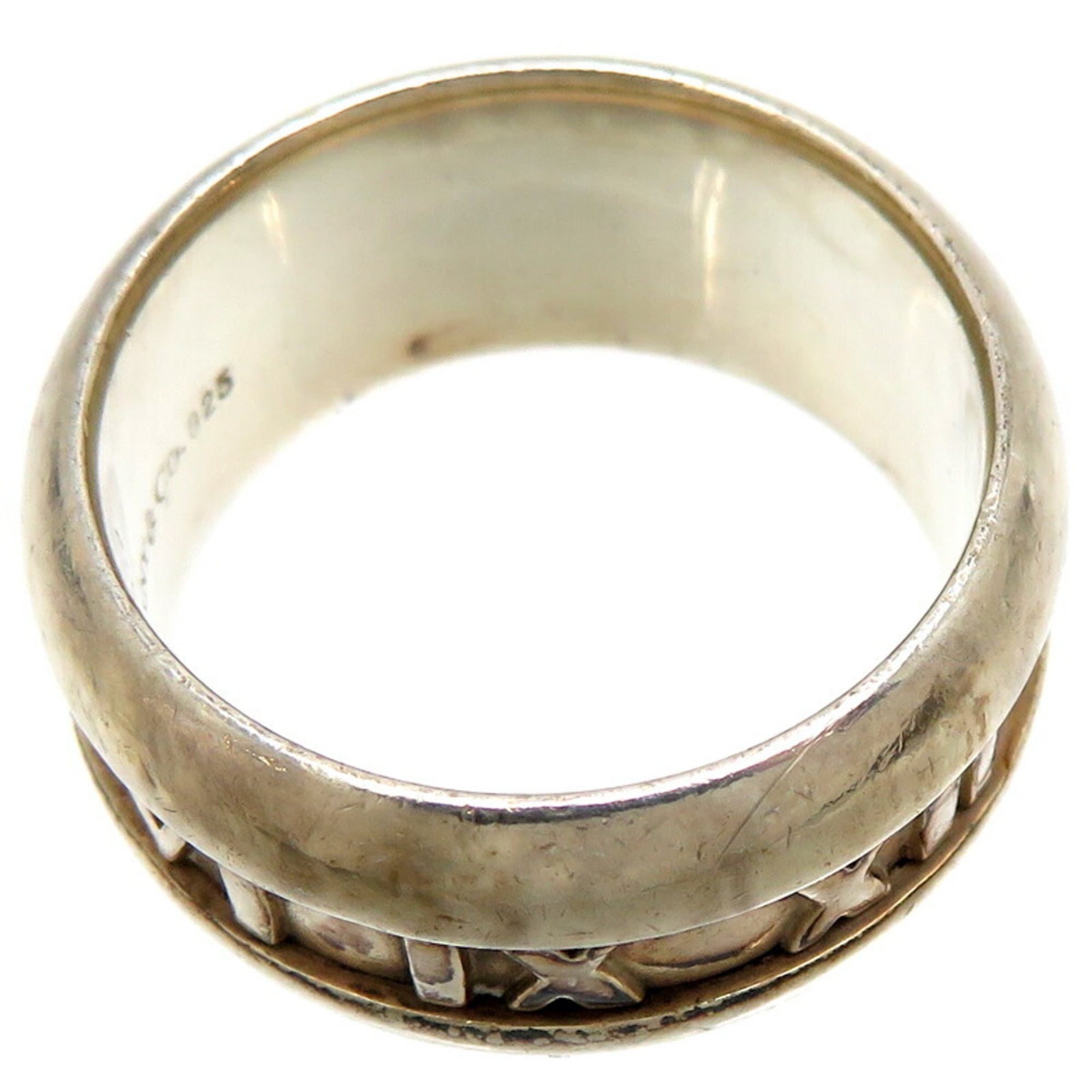 Pre-Owned Tiffany SV925 Atlas Men's Ring, Silver 925, Size