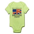 thumbnail image 1 of CafePress - Made In America With British Parts Body Suit - Baby Light Bodysuit, 1 of 1