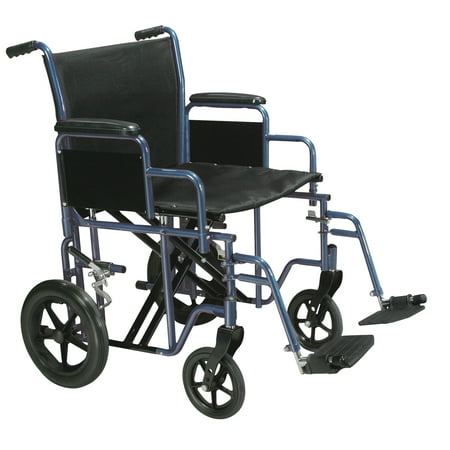 Drive Medical Bariatric Heavy Duty Transport Wheelchair with Swing Away Footrest, 22