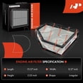 thumbnail image 2 of A-Premium Engine Air Filter Compatible with BMW X3, X4 2020 2021 2022, L6 3.0L, 2 of 8