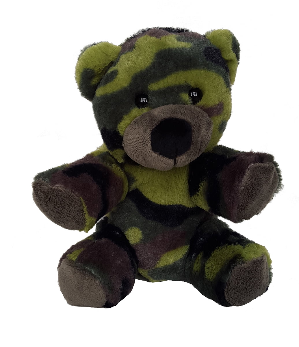 Cuddly Soft 8 inch Stuffed Camo Teddy Bear - We stuff 'emyou love 'em! - Walmart.com