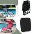 thumbnail image 6 of COVERS&ALL Outdoor Zero Gravity Chair Covers, Made of 18 Oz, 100% UV & Weather-Resistant Cover Max PVC Coated Fabric with Elastic for Snug Fit (36" W x 42" H x 9" D Inches, Black), 6 of 6