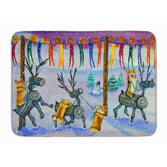 Carolines Treasures 7443RUG Corgi Tapis de Course en Mousse à Mémoire de Forme Lavable en Machine