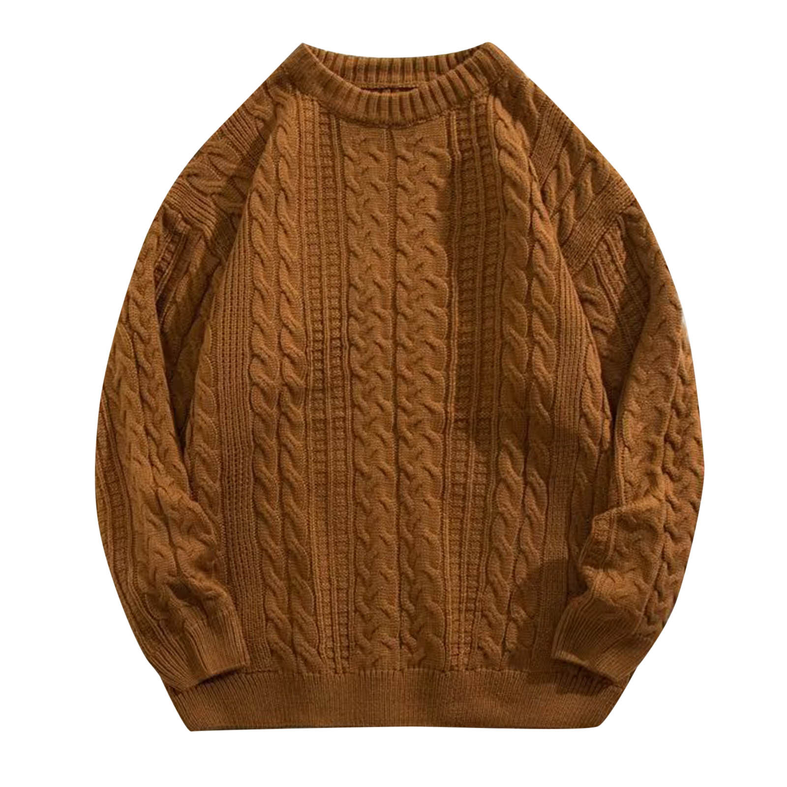 fvwitlyh Polo Sweater Men's Shetland Crew Neck Sweater