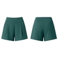 thumbnail image 3 of Shorts for Women Trendy High Waisted Wide Leg Shorts Comfy Soft Solid Color Loose Fit Short with Pockets, XL, 3 of 6