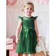 thumbnail image 3 of Arshiner Girls Toddler Dress Summer Ruffle Sleeve Mesh A Line Formal Party Tulle Dresses with Pockets, 3 of 6