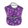 thumbnail image 2 of Kdxio Purple Snowflakes Bibs For Babies, Baby Bibs for Eating, Toddler Bibs, Waterproof Bibs, Feeding Bibs, for Toddlers, Boys, Girls, 2 of 8