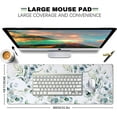 thumbnail image 2 of Large Mouse Desk Pad, Green Grass Mouse Pad Mat, Leaves Pattern Art Non-Slip Rubber Base Mousepad with Designs, Keyboard Mouse Mat Desk Pad for Work, Laptop, 31.5 X 11.8 Inch, 2 of 5
