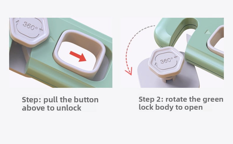 XIHAMA Child safety lock - 5 pieces, Light grey, anti-pinch drawer/fridge cabinet